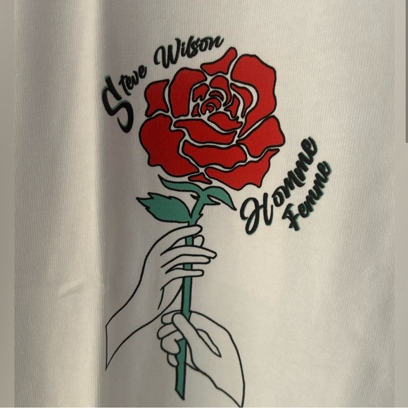 Homme + Femme Steve Wilson Rose Tee - Picture 2 of 5
